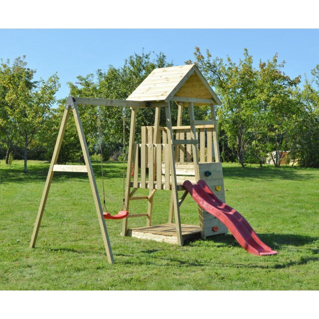 Wendi Toys Speelhuis panda met glijbaan wtj4 270x270x290 cm 3047962 large