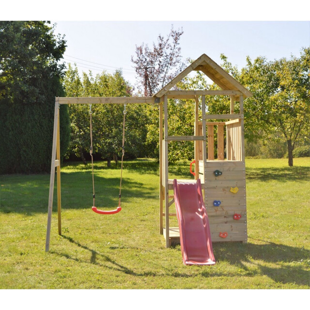 Wendi Toys Speelhuis panda met glijbaan wtj4 270x270x290 cm 3047962 large