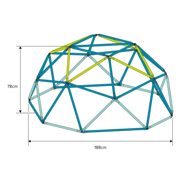 Lifetime ® klimrek metal dome tp550 speeltoestel voor in de tuin 3544318 large