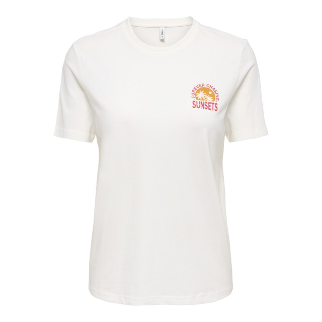 Only Onlfine ss reg tee cs jrs off-white 4339.02.0269 large