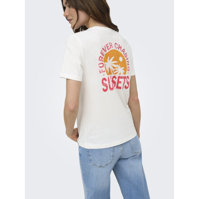 Only Onlfine ss reg tee cs jrs off-white 4339.02.0269 large