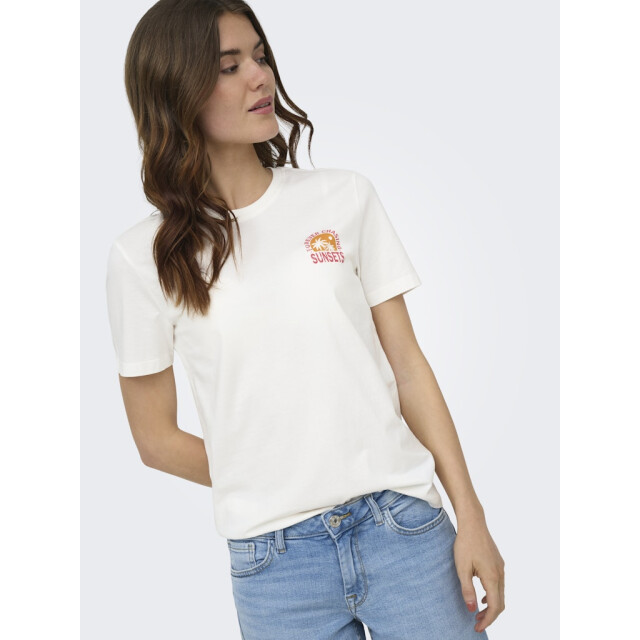 Only Onlfine ss reg tee cs jrs off-white 4339.02.0269 large