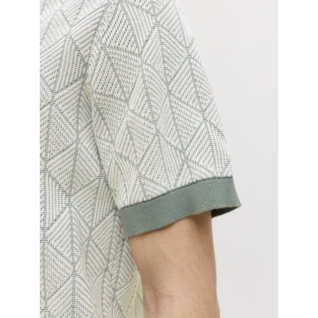 Jack & Jones Jprblublake structure knit split neck ss dessin 5369.29.0017 large