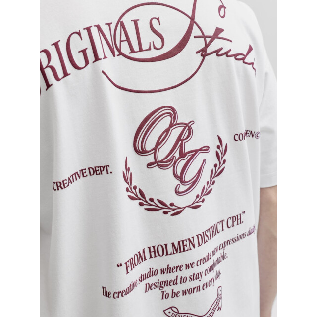Jack & Jones Jorsanremo typo tee ss crew neck ln off-white 5339.02.0099 large
