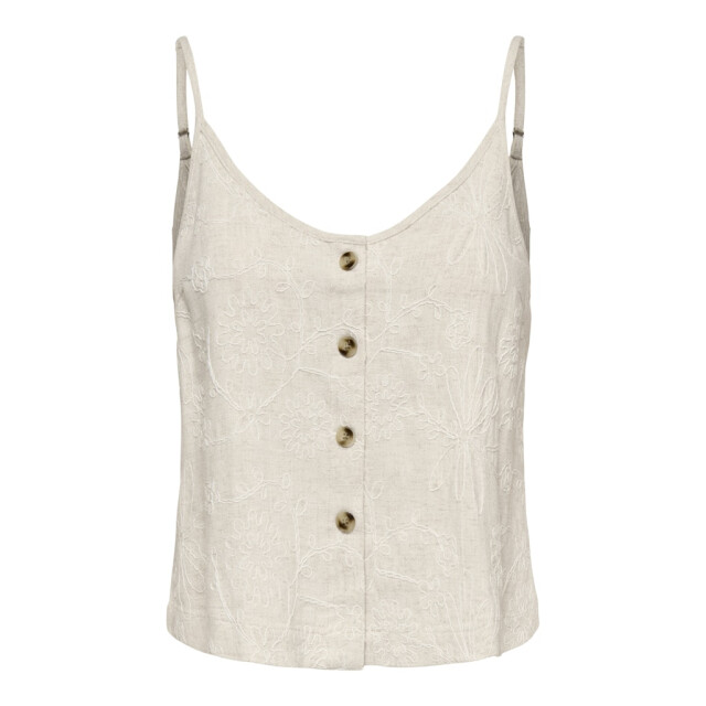 Only Onlsiesta linen bl emb singlet pnt beige 4349.05.0031 large