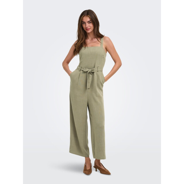 Only Onlsiesta linen bl belt jumpsuit pnt army 4199.26.0003 large