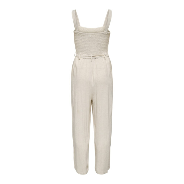 Only Onlsiesta linen bl belt jumpsuit pnt beige 4199.05.0005 large
