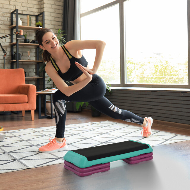 4goodz In 3 hoogte verstelbare anti-slip aerobic stepbank tot 150 kg 3462535 large