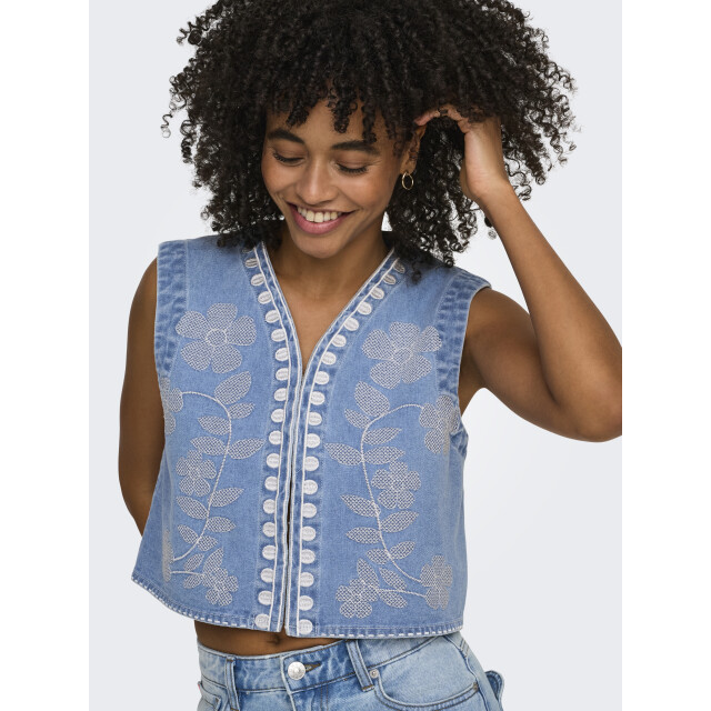 Only Onlnoella emb dnm waistcoat siji 15375517 large