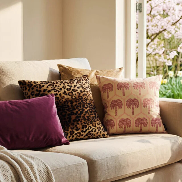 Gek op kussens! Sierkussen furry leopard | | polyester 3614331 large