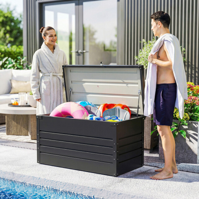 Westmann 4goodz kussenbox metaal 350l opbergbox tuin waterdicht en afsluitbaar - 3638244 large