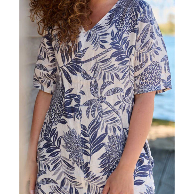 FOS Amsterdam -jurk linde pineapple-navy-1956 1956 large