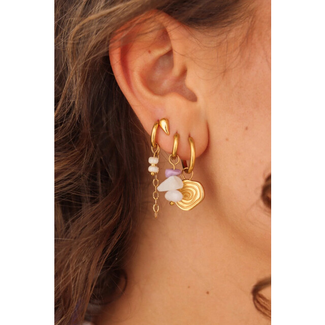 Label Kiki Chain natural hoop Chain natural hoop gold large