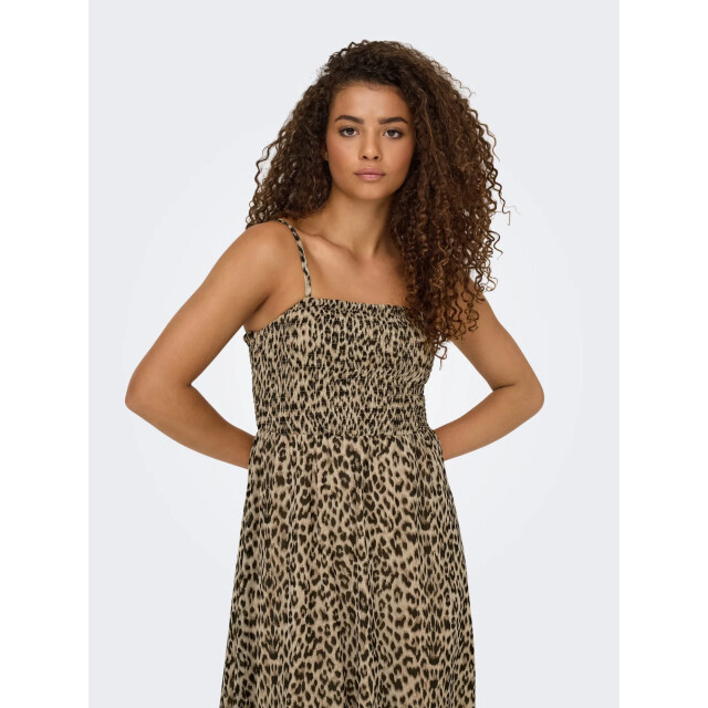 Only Onlelena vikki strap ank dress noos wvn black/leo 15352634-177911002 large