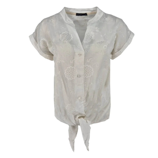 FOS Amsterdam Fos 7804 blouse fia strik broderie off-white 7804 large