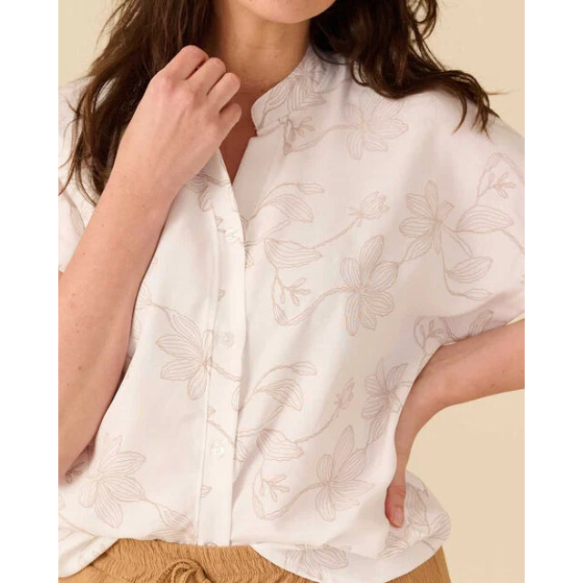 FOS Amsterdam Fos 7725 blouse katie bloem slinger puf off-white 7725 large