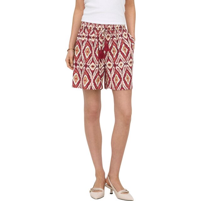 Only Onlmikasi string detail shorts wvn brick red/abstr 15374954-234335001 large