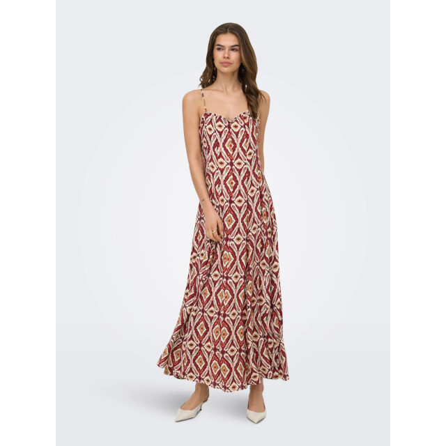 Only Onlstacy mikasi long strap dress wvn brick red/abs 15374959-234335001 large