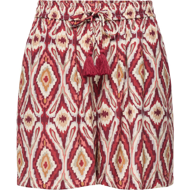 Only Onlmikasi string detail shorts wvn brick red/abstr 15374954-234335001 large