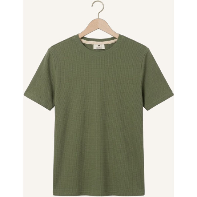Anerkjendt 901754 akkikki s/s waffle tee loden green 901754 large