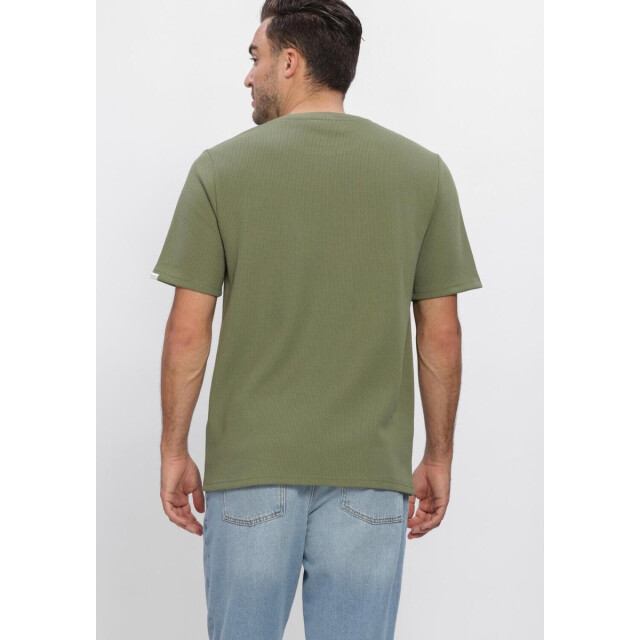 Anerkjendt 901754 akkikki s/s waffle tee loden green 901754 large