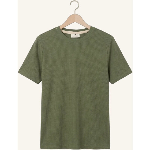 Anerkjendt 901754 akkikki s/s waffle tee loden green 901754 large