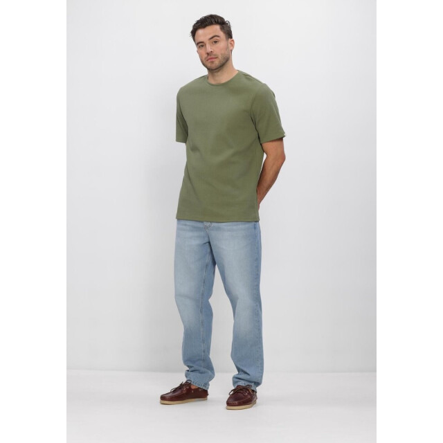 Anerkjendt 901754 akkikki s/s waffle tee loden green 901754 large