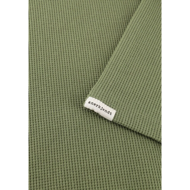 Anerkjendt 901754 akkikki s/s waffle tee loden green 901754 large