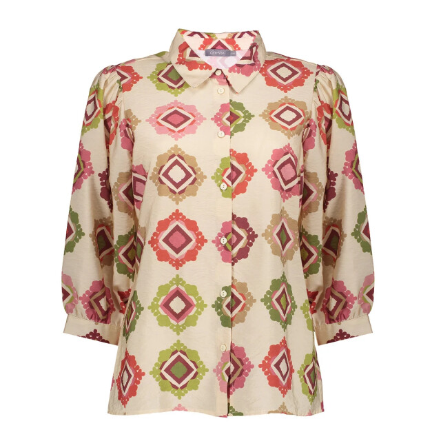 Geisha 63480-20 718 blouse ecru/raspberry/green 63480-20 718 large