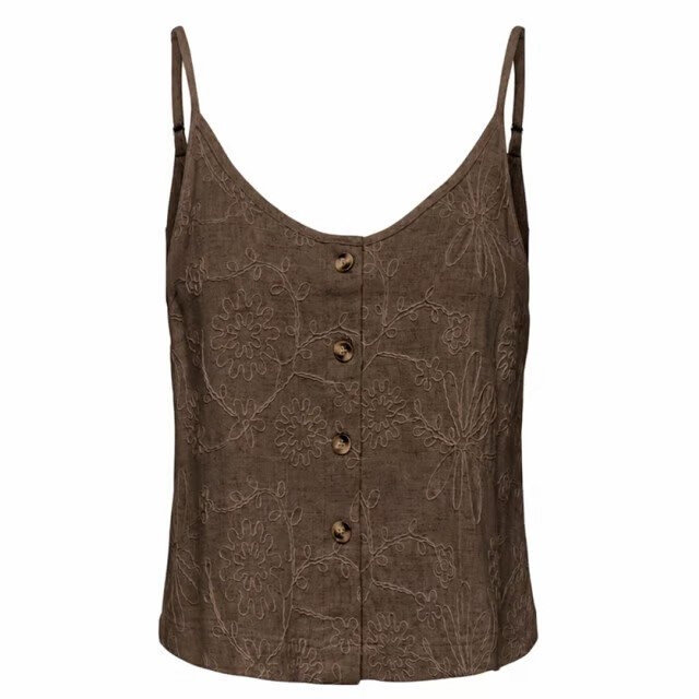 Only Onlsiesta linen bl emb singlet pnt - 4349.70.0032 large