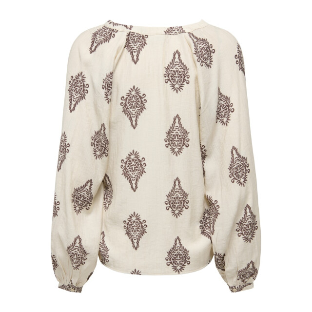 Jacqueline de Yong Jdyholly ls smock top wvn ecru dessin 4389.08.0003 large