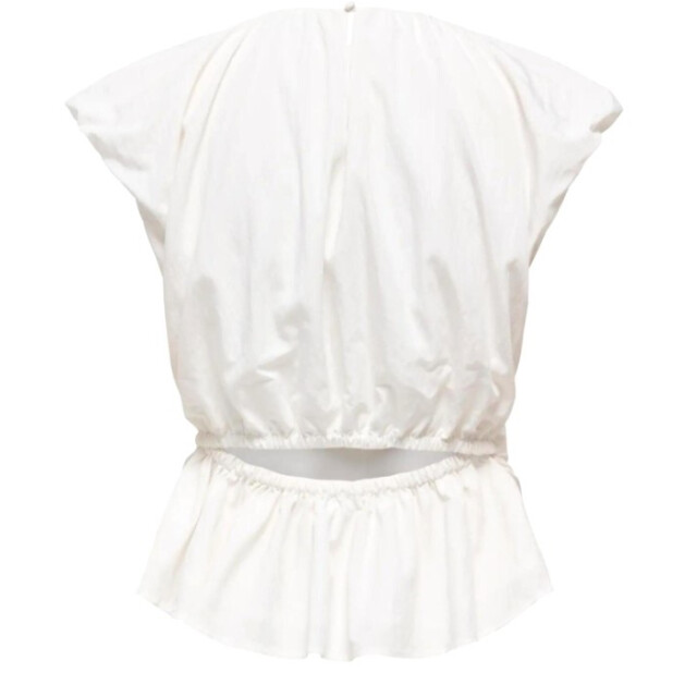 Jacqueline de Yong Jdytina sl fitted open back top wvn off-white 4382.02.0166 large