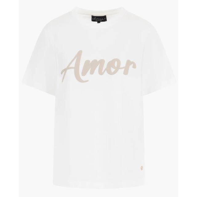 Elvira Collections T-shirt amor off-white 4339.02.0207 large