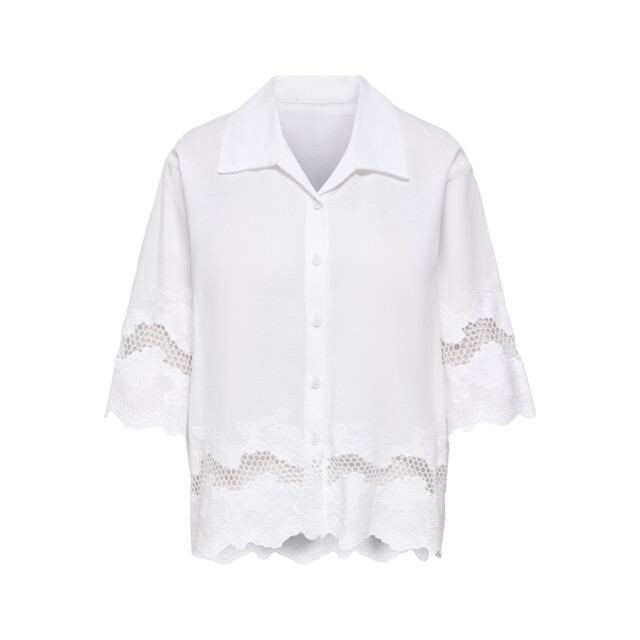 Jacqueline de Yong Jdysvea 24 emb shirt wvn exp off-white 4309.02.0118 large