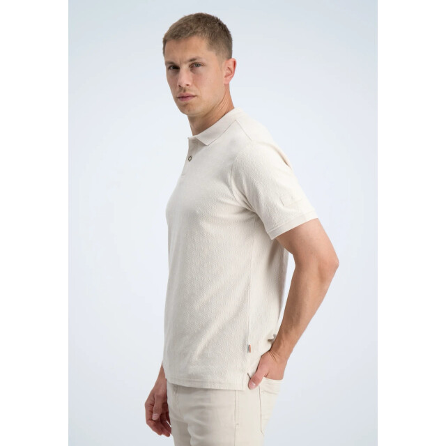 Gabbiano Polo, korte mouw met structuur beige 5369.05.0020 large