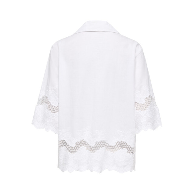 Jacqueline de Yong Jdysvea 24 emb shirt wvn exp off-white 4309.02.0118 large