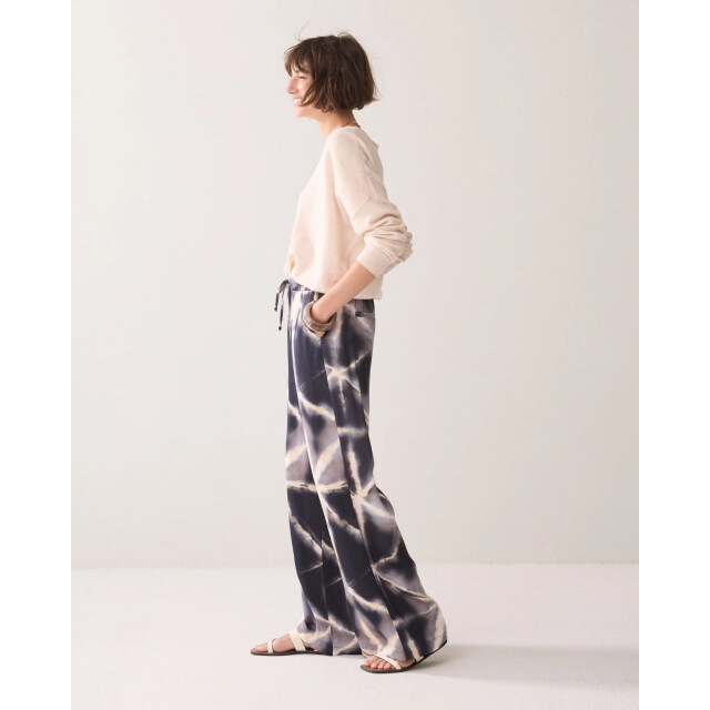 Summum 4s3002-12459 413 trousers tie dye viscose blue noir 4s3002-12459 413 large