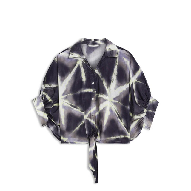 Summum 2s3499-12458 413 blouse tie dye cotton blue noir 2s3499-12458 413 large