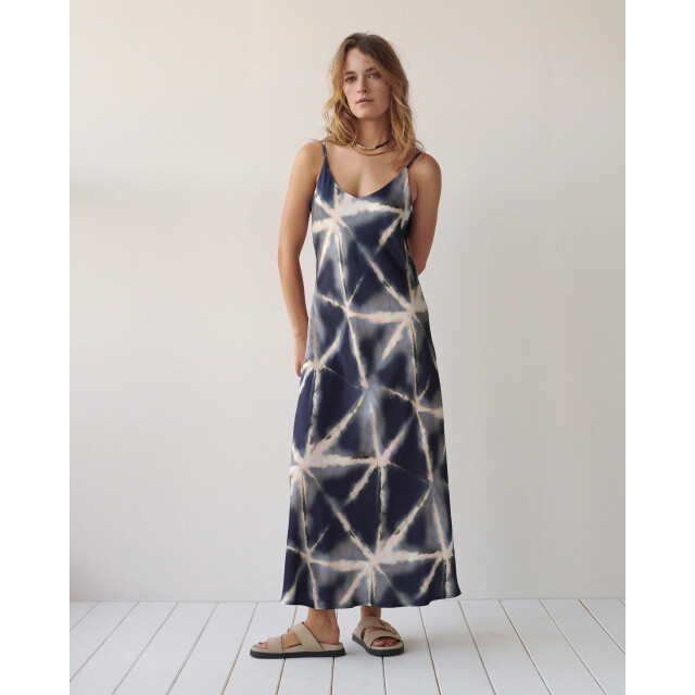 Summum 5s1659-12459 413 dress tie dye viscose blue noir 5s1659-12459 413 large