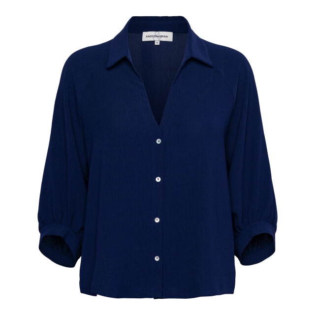 &Co Woman &co woen blouse arijke bl-ink blue Marijke - Bl-ink Blue large