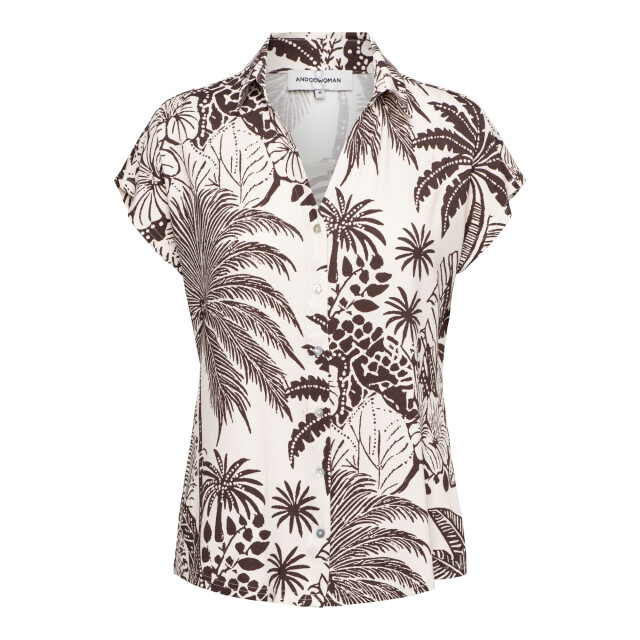 &Co Woman &co women blouse valetta choco duo chocolate Valetta Choco Duo - Chocolate large