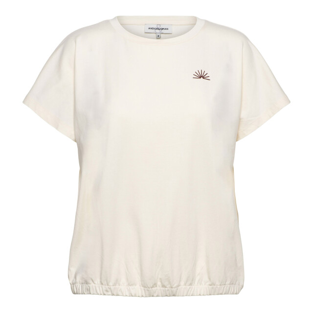 &Co Woman &co women t-shirt tosca vanilla/choco Tosca - Vanilla/Choco large