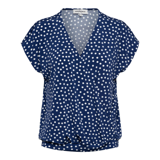&Co Woman &co women top lima b-blue multi Lima - B-Blue multi large