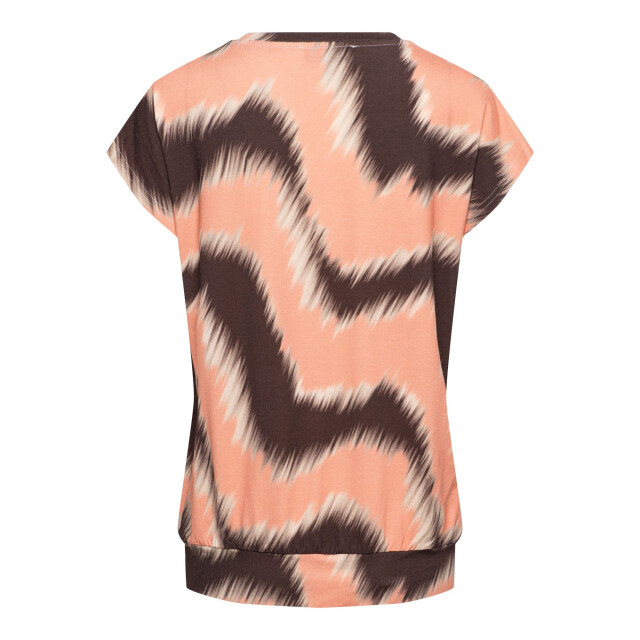 &Co Woman &co women top lucia zigzag chocolate multi Lucia Zigzag - Chocolate multi large