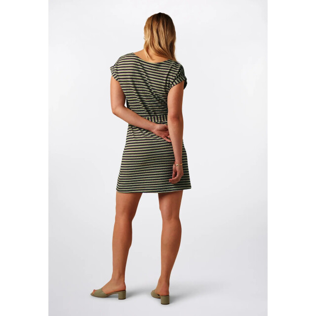King Louie Aria tunic dress bebop stripe black 09784 09784 large