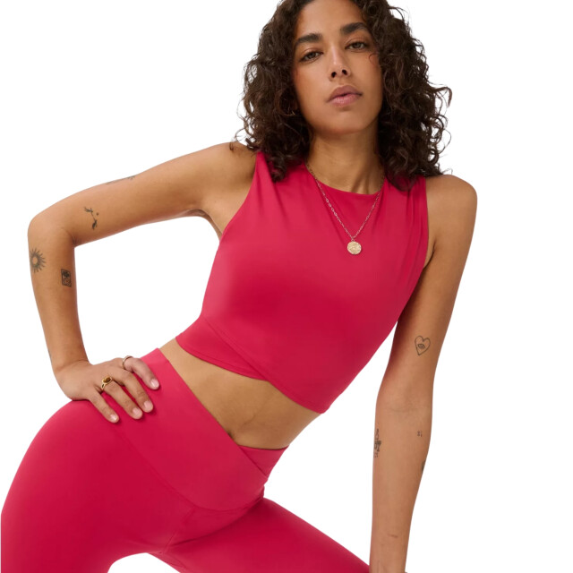 Sweaty Betty All day cropped wrap tank SB10307 large