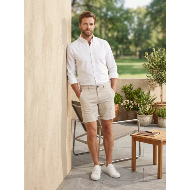 Tailor Stash korte chino stone white ID-110STW-38 large