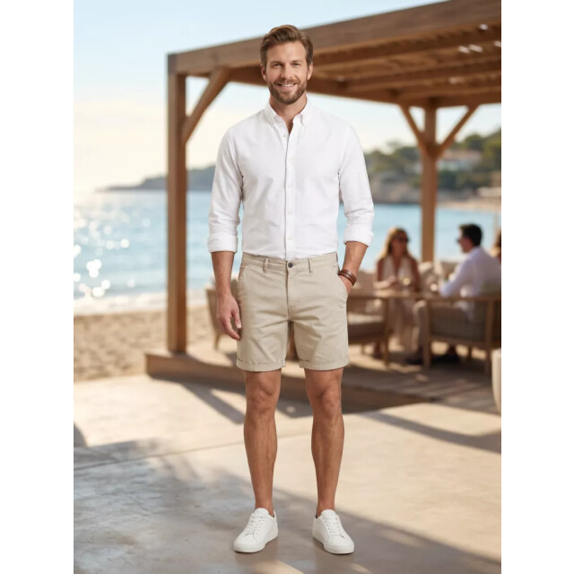 Tailor Stash korte chino stone white ID-110STW-38 large