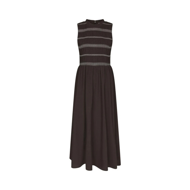 Neo Noir atika deco smock dress 166105 676 dark brown 06313.880.0015 large