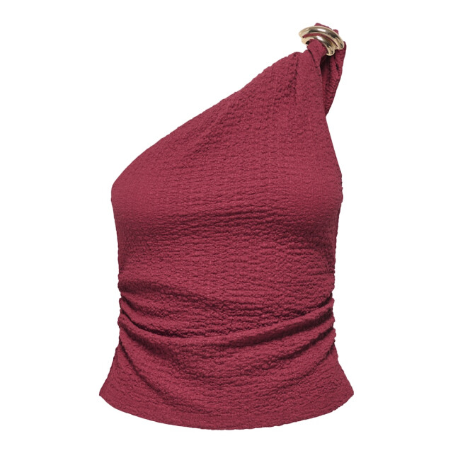 Only onlerikka assymetric crinkle top pn 15374559 brick red 06010.640.0026 large